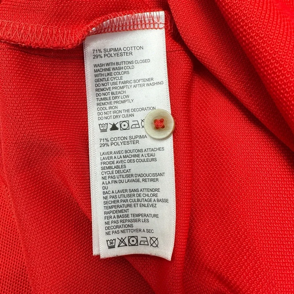 TOMMY BAHAMA Men's Red Short Sleeve Island Zone Polo Shirt Supima Cotton 2XLB